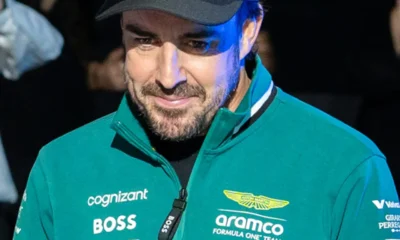 alonso con ropa aston martin