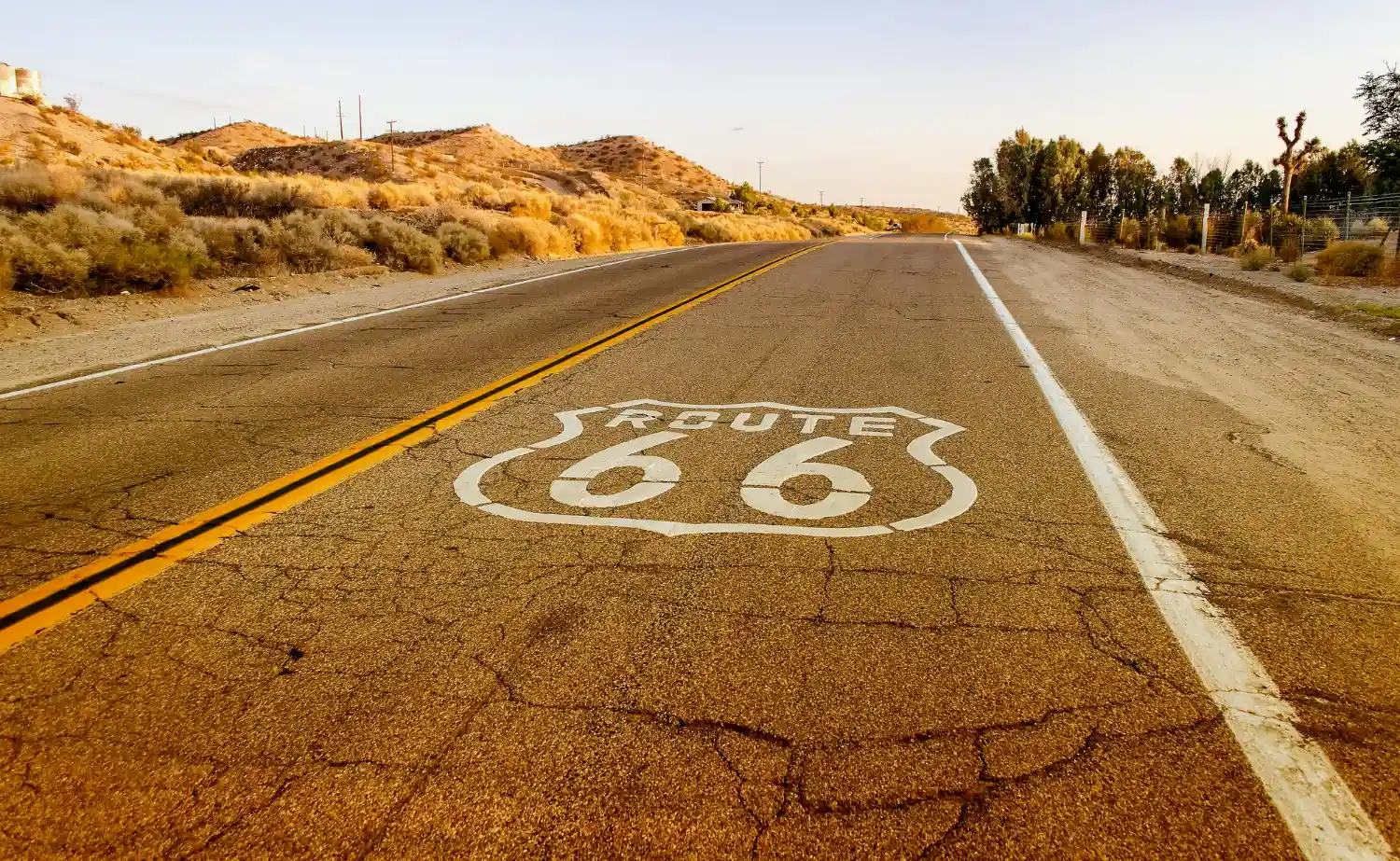 asfalto de la route 66