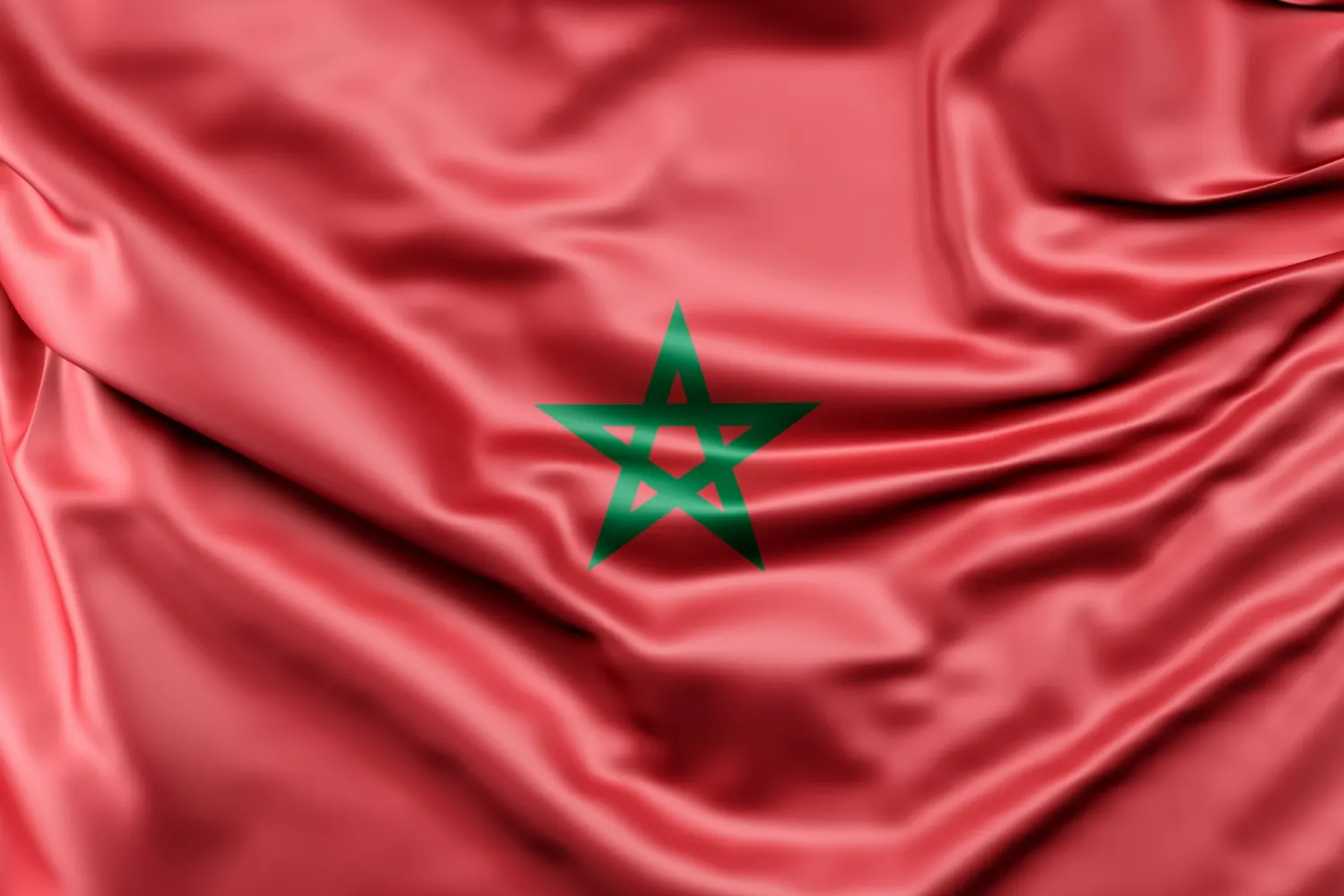 bandera arrugada de marruecos