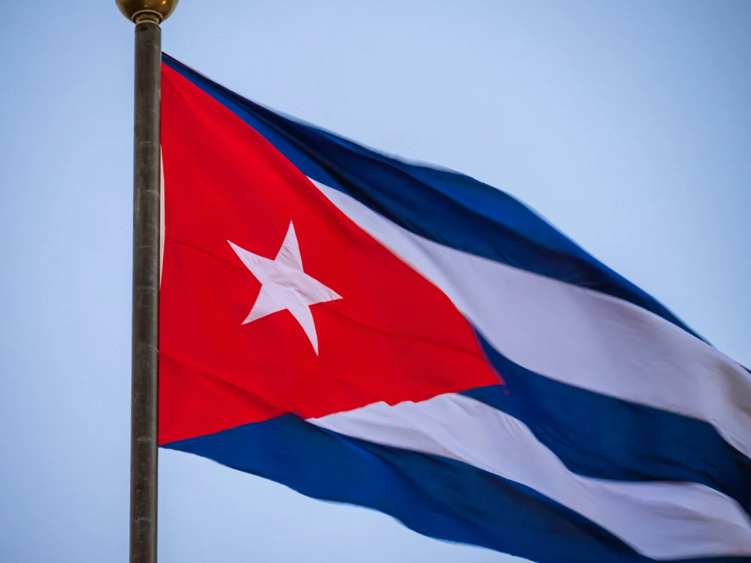 bandera de cuba ondeando