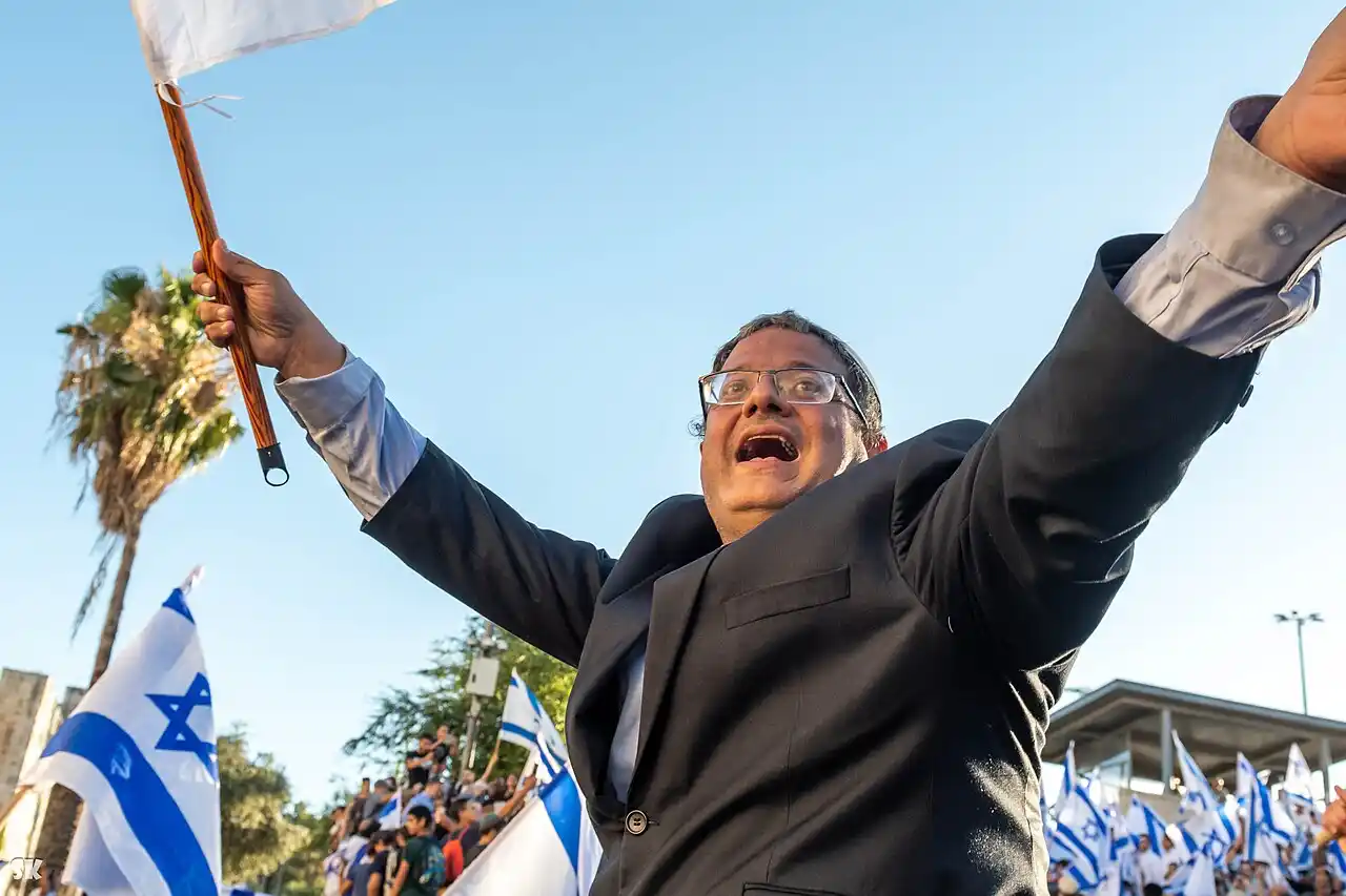 ben gvir celebrando victoria de israel