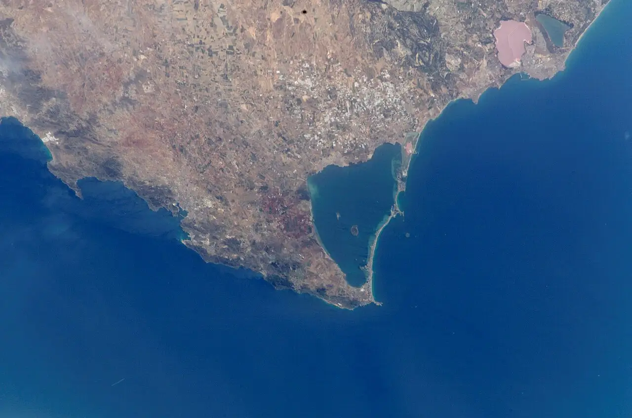 campo de cartagena desde el espacio