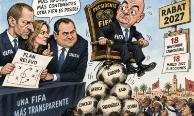 caricatura infantino fuera fifa