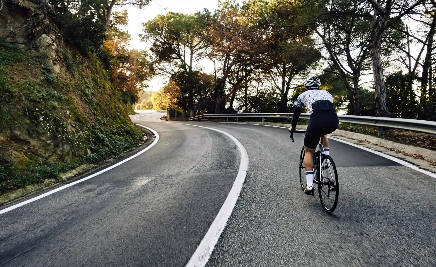 corredor de la vuelta en curva