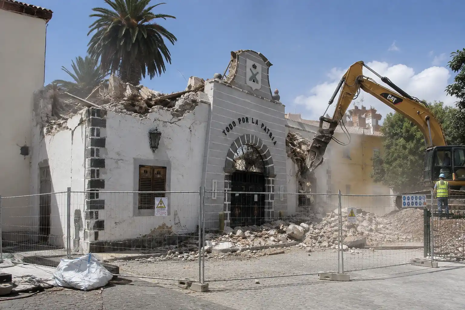 demolicion de cuartel militar