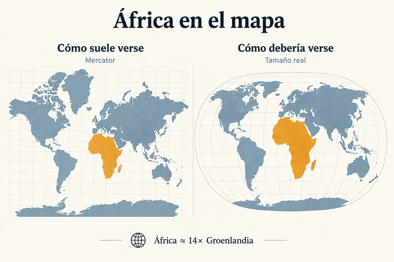 dimensiones reales africa