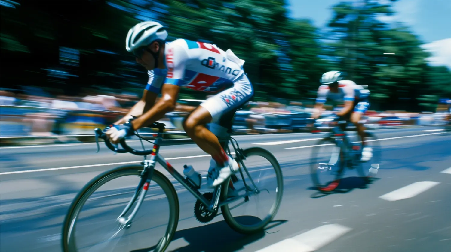 dos ciclistas en la etapa 20 de la vuelta