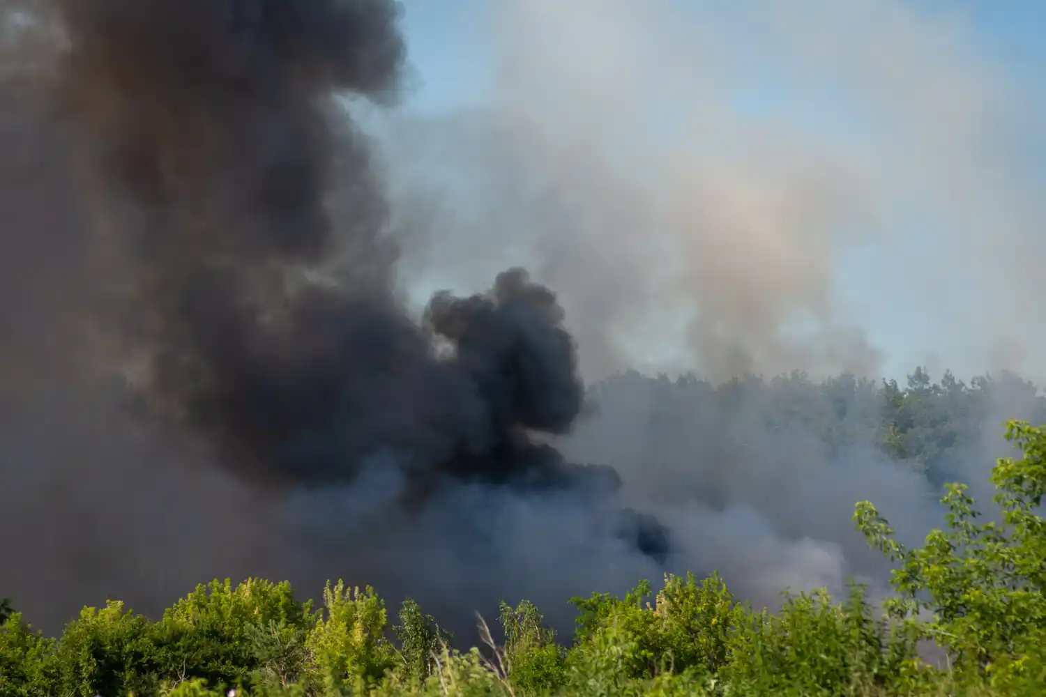 incendio humo negro