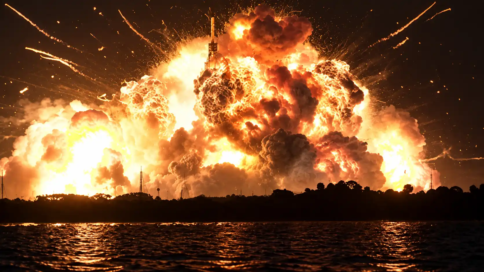 la explosión del New Glenn