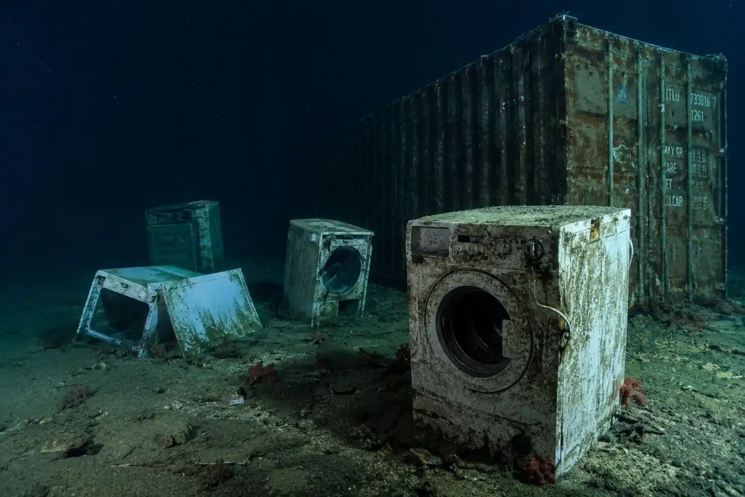 lavadoras en el oceano
