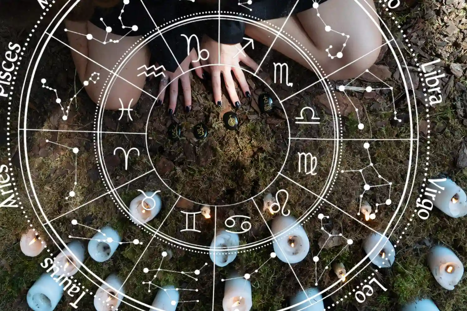 manos sobre zodiaco futuro