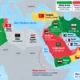 mapa de Quién apoya a Irán
