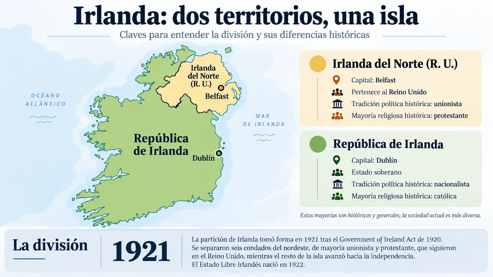 mapa division irlanda