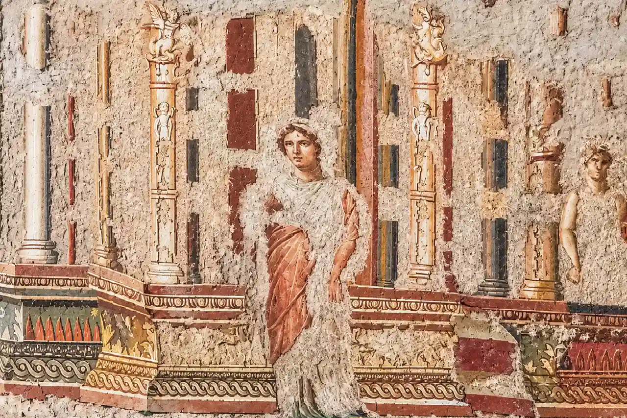 mayor mosaico mural de la antigua Roma