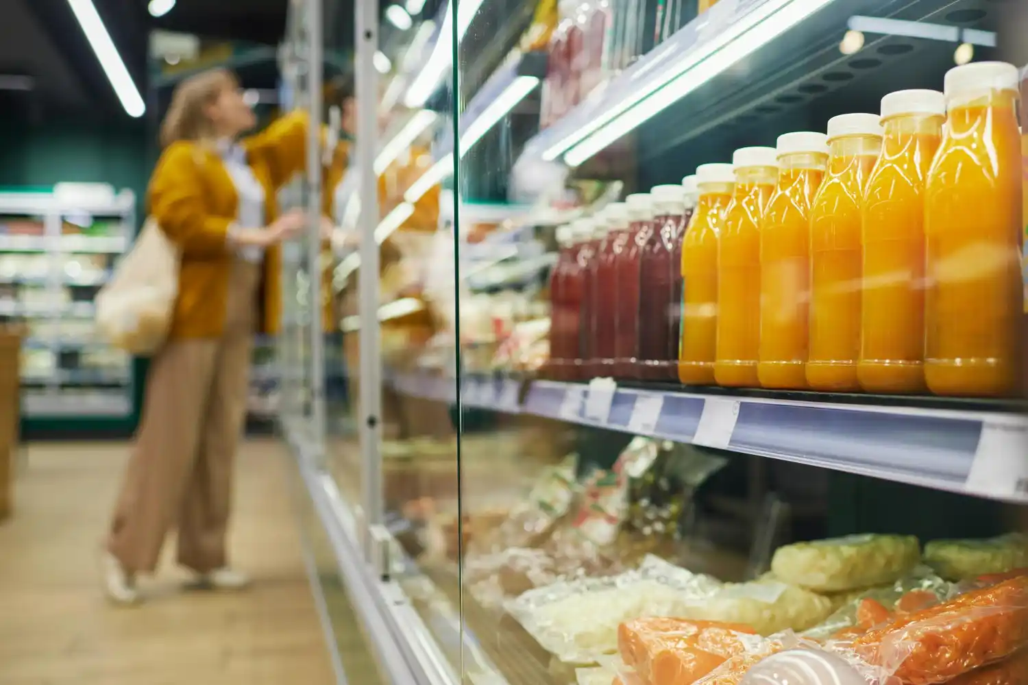 un zumo en Mercadona