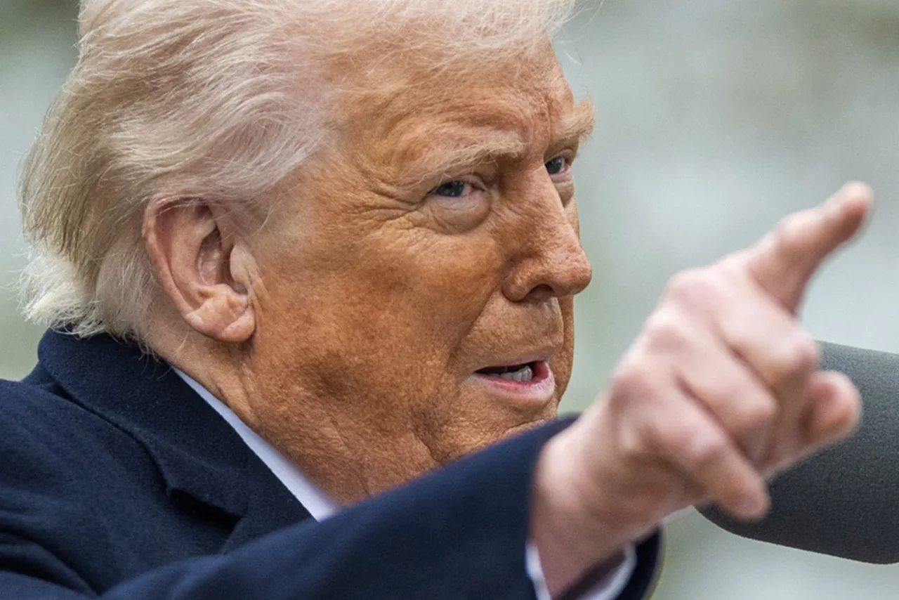 una expresion rara de trump
