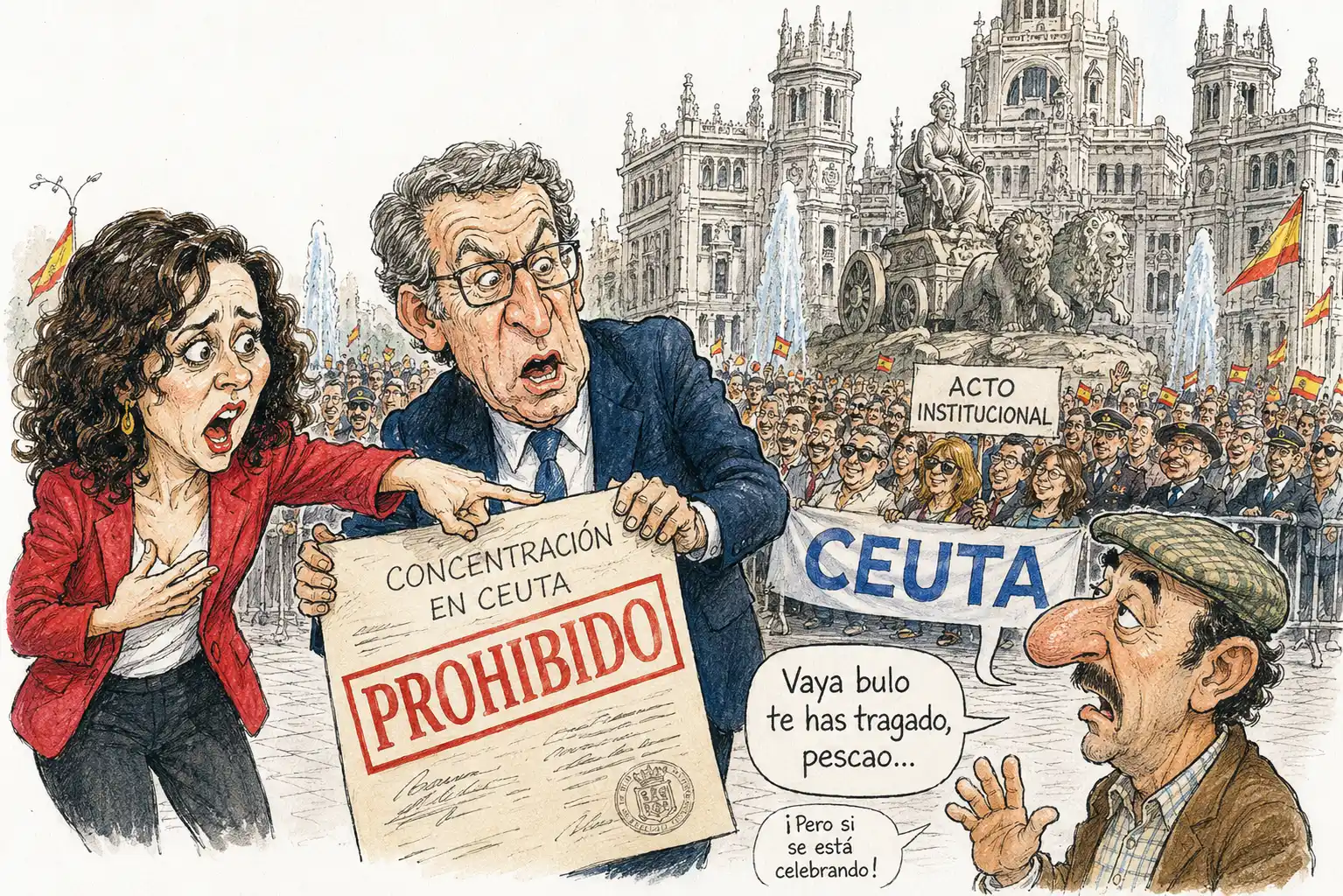 veto a la concentración por Ceuta en Madrid
