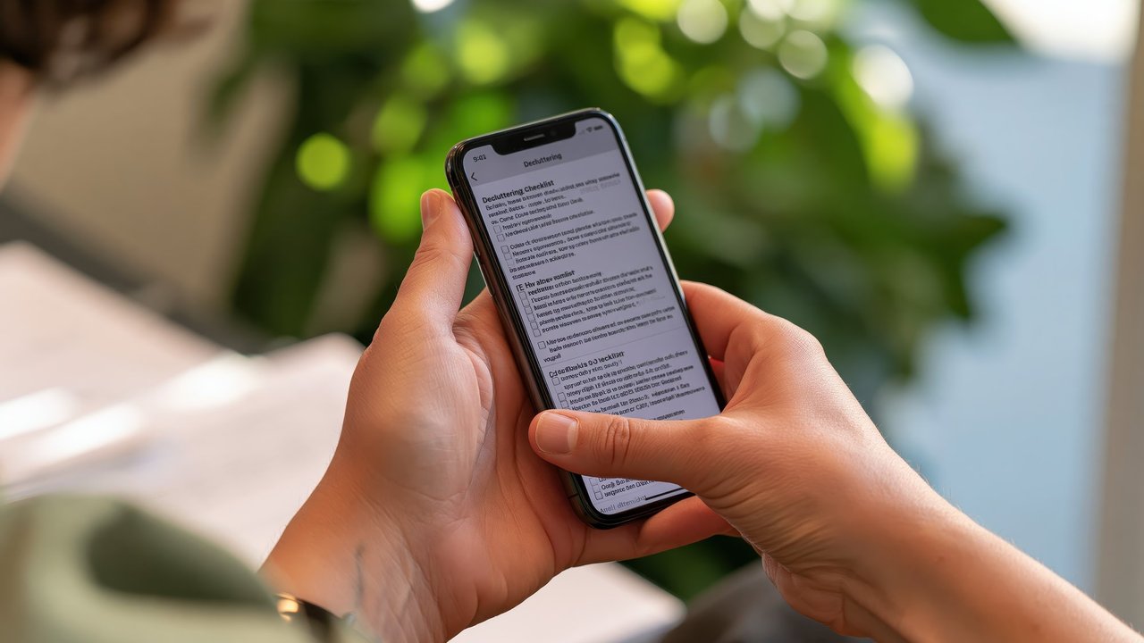 Smartphone en primer plano mostrando mensajes de una aplicación de mensajería instantánea
