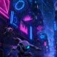 Callejón urbano futurista con neones, ilustración de la tier list de Zenless Zone Zero