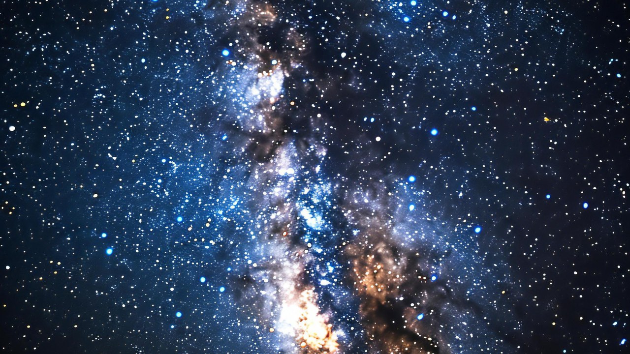 Cielo estrellado con la Vía Láctea — hallazgo CSIC azúcar interestelar